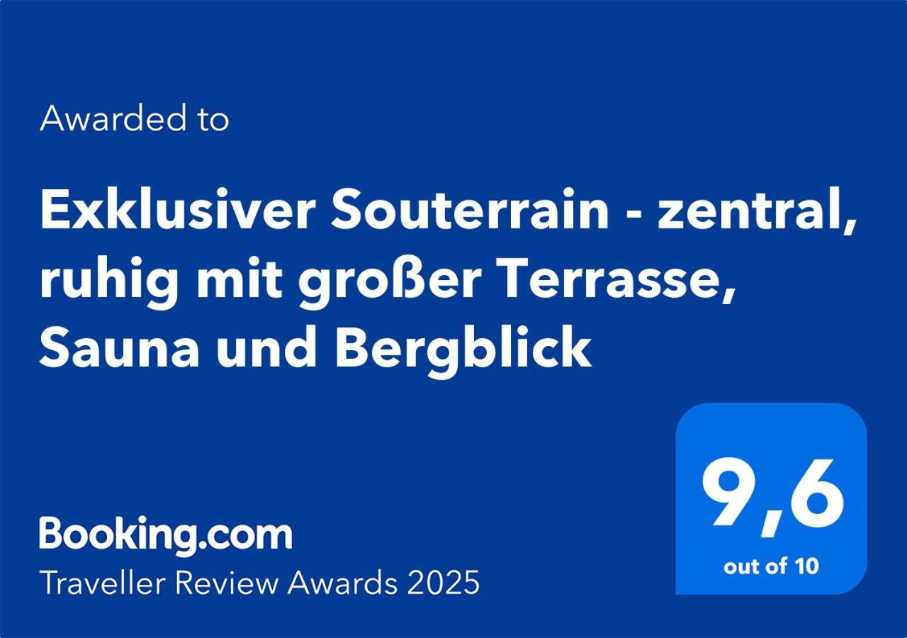 Exklusiver Souterrain - Zentral, Ruhig Mit Grosser Terrasse, Bergblick Und Privaten Sauna Zzgl Immenstadt im Allgäu Exterior foto